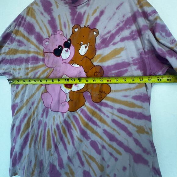 H&M Care Bears Graphic Short Sleeve T-Shirt Size Small Relaxed Fit Tie Dye - Picture 6 of 7